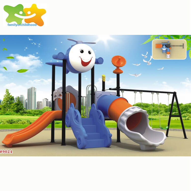 childrens swing and slide set